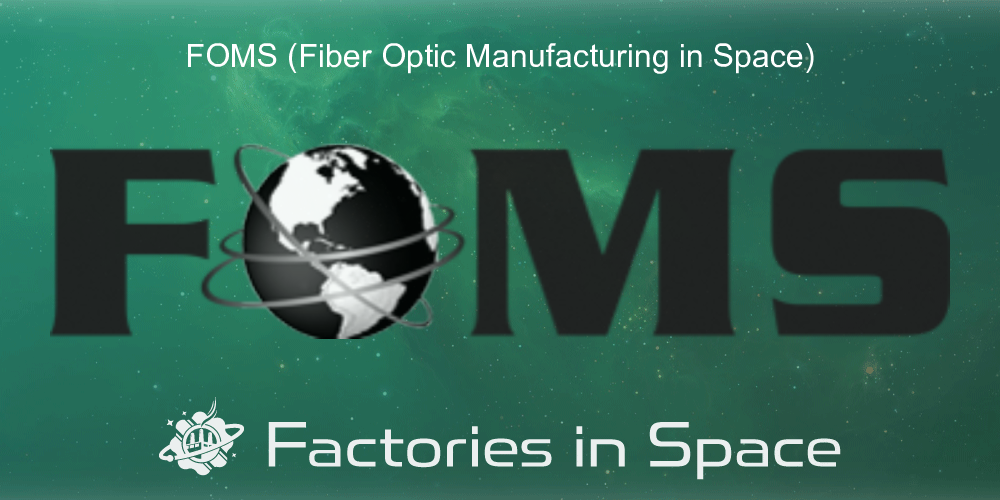 FOMS (Fiber Optic Manufacturing in Space) Factories in Space